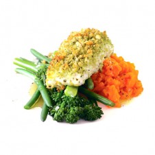 Herb-crusted fillet of fish by Contis